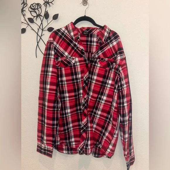 Custom Upcycled University of Kansas Jayhawk Button Up Size XL Unisex - Picture 4 of 9